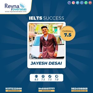 Jayesh Desai IELTS Success - Reyna