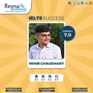 Mihir Chaudhary - IELTS Success - Reyna