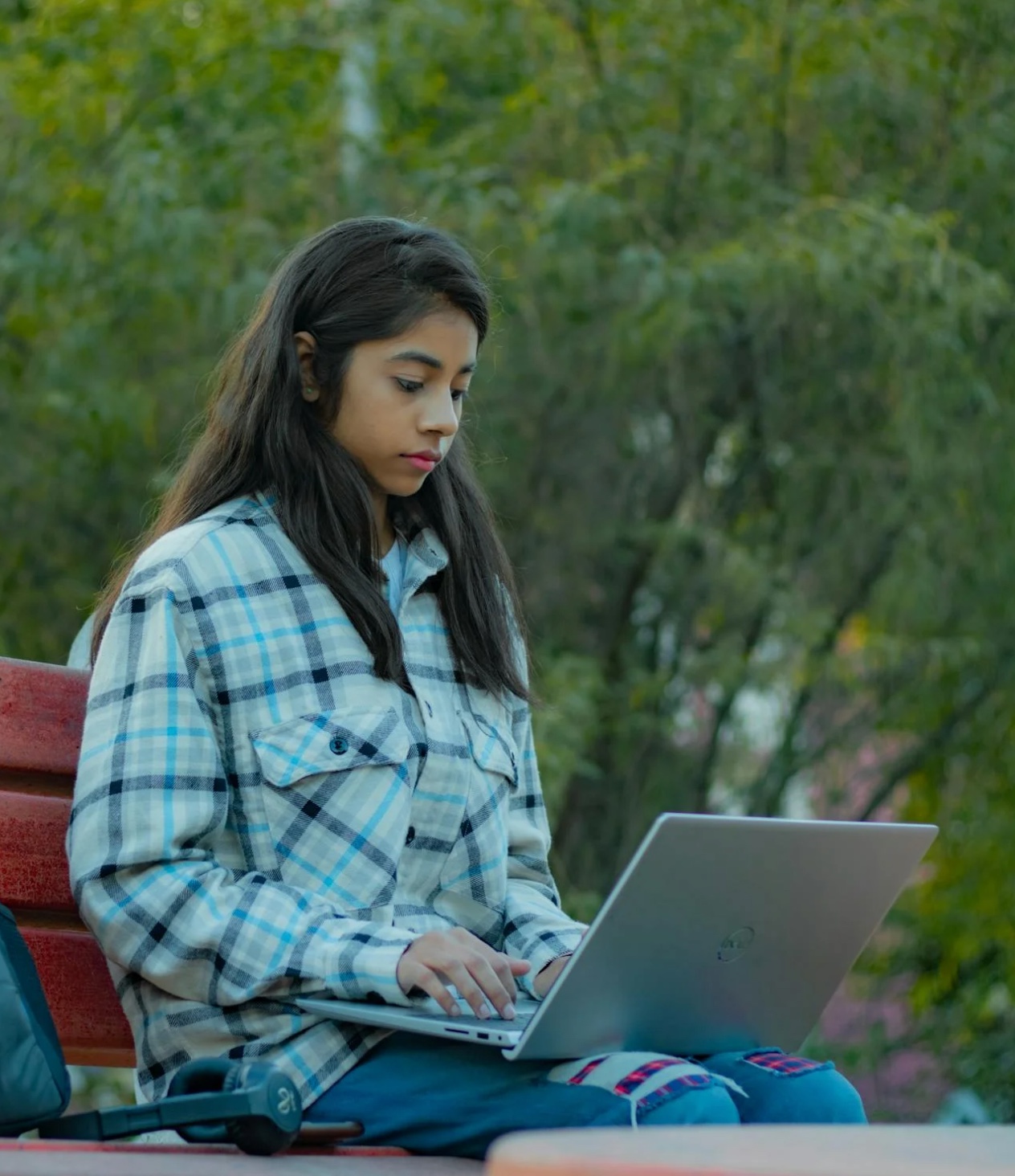 Indian student studying locally
